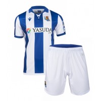 Maglia Calcio Real Sociedad Prima Divisa Bambino 2024-25 Manica Corta (+ pantaloncini)